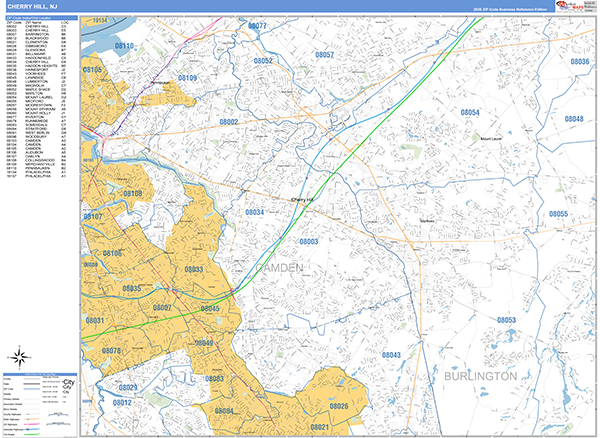 Cherry Hill Wall Map